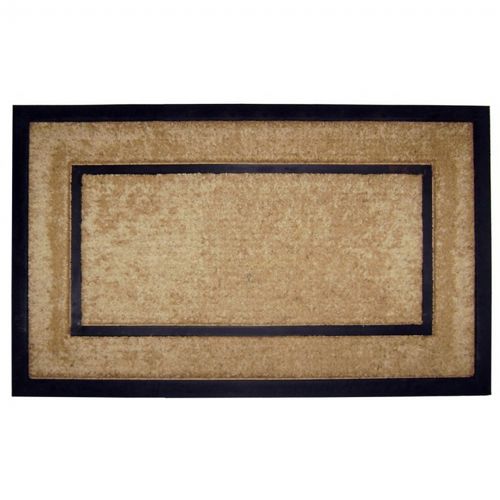 Coir Doormat with Black Rubber Frame 22" × 36" NH-18098