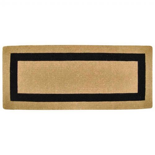 Heavy Duty Coir Mat with Black Single Picture Frame 24" × 57" NH-O2070