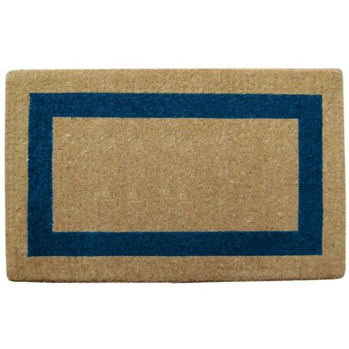 Heavy Duty Coir Mat with Blue Single Picture Frame 38" × 48" NH-O2040