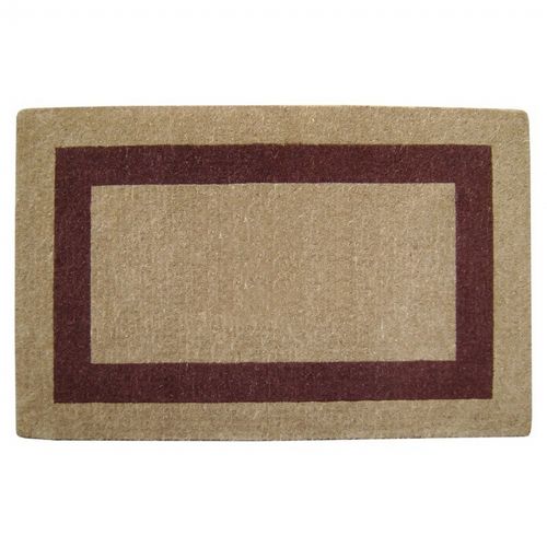Heavy Duty Coir Mat with Brown Single Picture Frame 38" × 60" NH-O2034