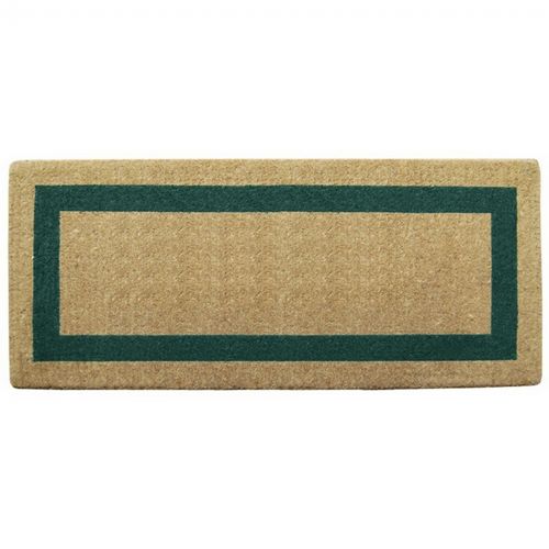 Heavy Duty Coir Mat with Green Single Picture Frame 24" × 57" NH-O2076