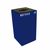 Witt Indoor Recycling Container 28 Gal. Blue Steel W-28GC04