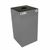 Witt Indoor Recycling Container 28 Gal. Slate Steel for Cans W-28GC01