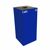 Witt Indoor Recycling Container 32 Gal. Blue Steel for Cans W-32GC01