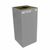 Witt Indoor Recycling Container 32 Gal. Slate Steel W-32GC04