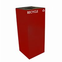 Witt Indoor Recycling Container 36 Gal. Scarlet Steel W-36GC04