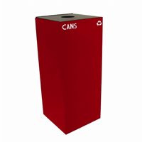 Witt Indoor Recycling Container 36 Gal. Scarlet Steel for Cans W-36GC01