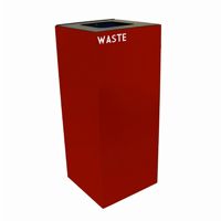 Witt Indoor Recycling Container 36 Gal. Scarlet Steel for Waste W-36GC03