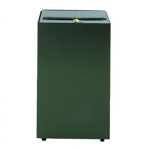 Witt Indoor Secure Document Container 32 Gal. Charcoal Steel W-32MSR