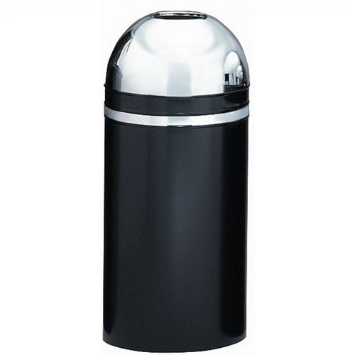 Witt Indoor Dometop 15 Gal. Black with Chrome Accents Steel with Open Top W-415DT-22