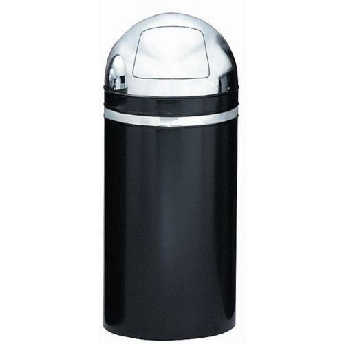 Witt Indoor Dometop 15 Gal. Black with Chrome Accents Steel with Push Doors W-15DT-22