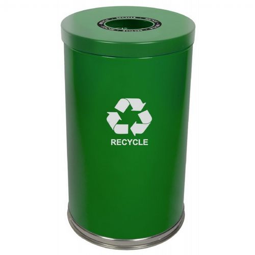 Witt Indoor RT Recycler 35 Gal. Green Steel W-18RTGN-1H