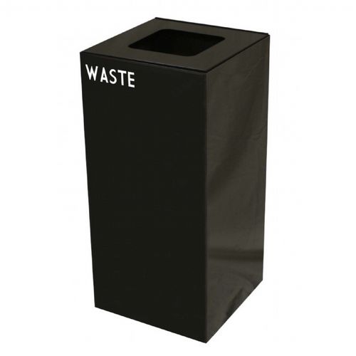 Witt Indoor Recycling Container 32 Gal. Charcoal Steel for Waste W-32GC03-CB