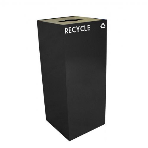 Witt Indoor Recycling Container 36 Gal. Charcoal Steel W-36GC04-CB