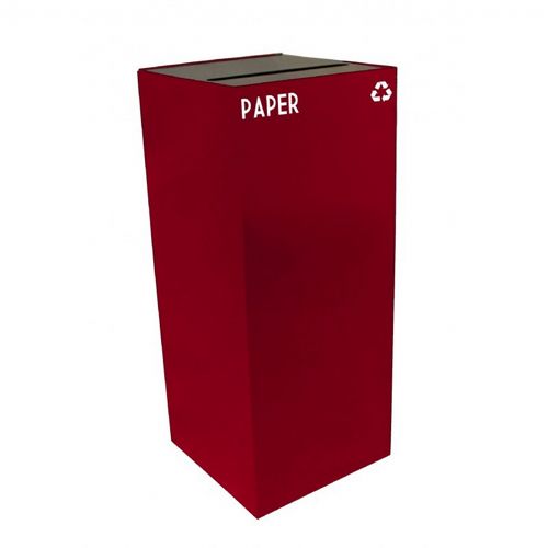 Witt Indoor Recycling Container 36 Gal. Scarlet Steel for Paper W-36GC02-SC