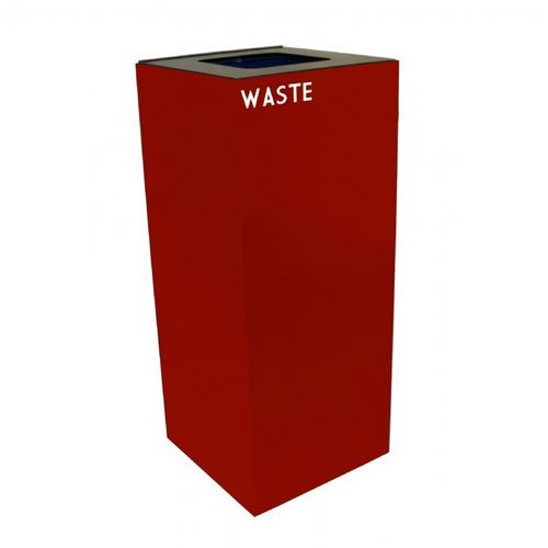 Witt Indoor Recycling Container 36 Gal. Scarlet Steel for Waste W-36GC03-SC