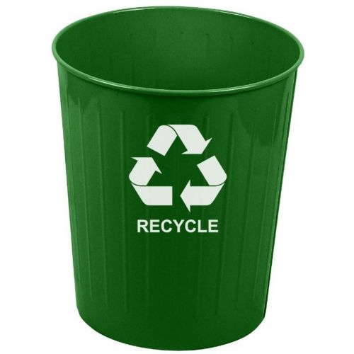 Witt Indoor Recycling Waste Basket Green Steel W-4GN-R