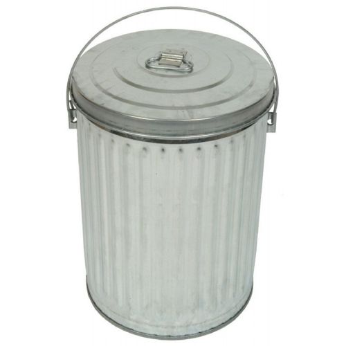 Witt Outdoor Can 10 Gal. Galvanized Steel with Lid W-10GPCL