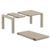 Air Extension Dining Set 5 Piece Taupe ISP0142S-DVR #5