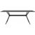 Air Rectangle Outdoor Dining Table 55 inch Black ISP705-BLA #2