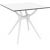 Air Square Outdoor Dining Table 31 inch White ISP700