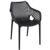 Air XL Conversation Set with Sky 24" Side Table Black S007109-BLA #2