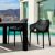 Air XL Outdoor Dining Arm Chair Black ISP007-BLA #8