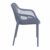 Air XL Outdoor Dining Arm Chair Dark Gray ISP007-DGR #4