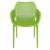 Air XL Outdoor Dining Arm Chair Tropical Green ISP007-TRG #3