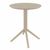 Ares Bistro Set with Sky 24" Round Folding Table Taupe S009121-DVR #3