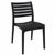 Ares Bistro Set with Sky 24" Square Folding Table Black S009114-BLA #2