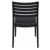 Ares Resin Outdoor Dining Chair Black ISP009-BLA #3