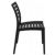 Ares Resin Outdoor Dining Chair Black ISP009-BLA #4