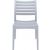 Ares Resin Outdoor Dining Chair Silver Gray ISP009-SIL #3