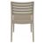 Ares Resin Outdoor Dining Chair Taupe ISP009-DVR #3