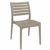 Ares Resin Rectangle Outdoor Dining Set 7 Piece with Side Chairs Taupe ISP1861S-DVR #3