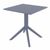 Artemis Dining Set with Sky 27" Square Table Dark Gray S011108-DGR #3