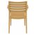 Artemis Resin Outdoor Dining Arm Chair Cafe Latte ISP011-TEA #3