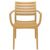 Artemis Resin Outdoor Dining Arm Chair Cafe Latte ISP011-TEA #5