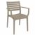 Artemis Resin Rectangle Outdoor Dining Set 7 Piece with Arm Chairs Taupe ISP1862S-DVR #3