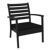 Artemis XL Outdoor Club Chair Black with Black Cushion ISP004