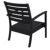 Artemis XL Outdoor Club Seating set 5 Piece Black with Black Cushion ISP004S5-BLA-CBL #7