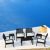 Artemis XL Outdoor Club Seating set 7 Piece Black with Natural Cushion ISP004S7-BLA-CNA #2