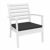 Artemis XL Outdoor Club Seating set 7 Piece White with Charcoal Cushion ISP004S7-WHI-CCH #3
