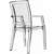 Arthur Transparent Polycarbonate Arm Chair Clear ISP053-TCL #2