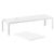 Atlantic XL Dining Table 83"-110" Extendable White ISP764-WHI #4