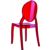 Baby Elizabeth Polycarbonate Kids Chair Transparent Red ISP051-TRED #3