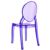 Baby Elizabeth Polycarbonate Kids Chair Transparent Violet ISP051-TVIO #3