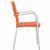 Bella Outdoor Arm Chair Orange ISP040-ORA #6