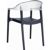 Carmen Dining Armchair Black with Transparent Back ISP059-BLA-TCL #5